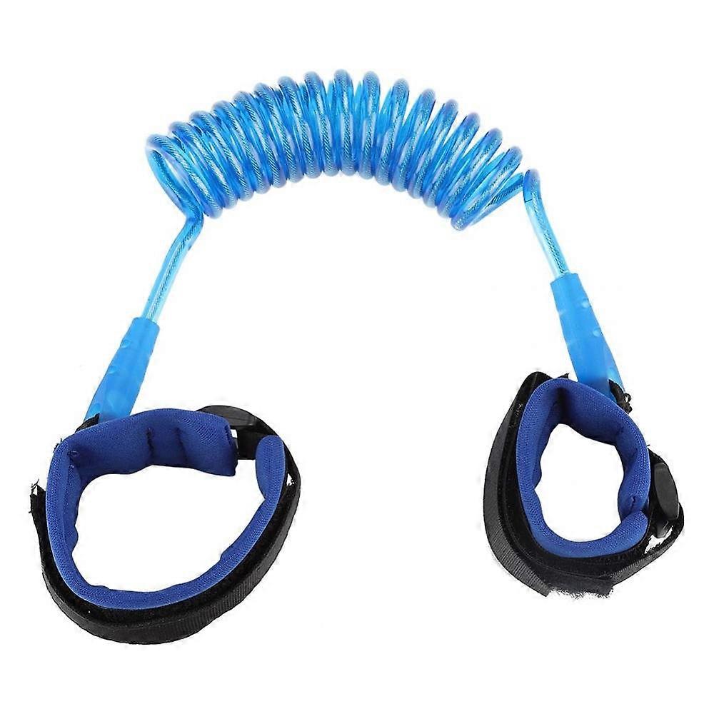 Adjustable Child Safety Wrist Strap, Elastic Walking Harness for Toddlers & Kids, Blue