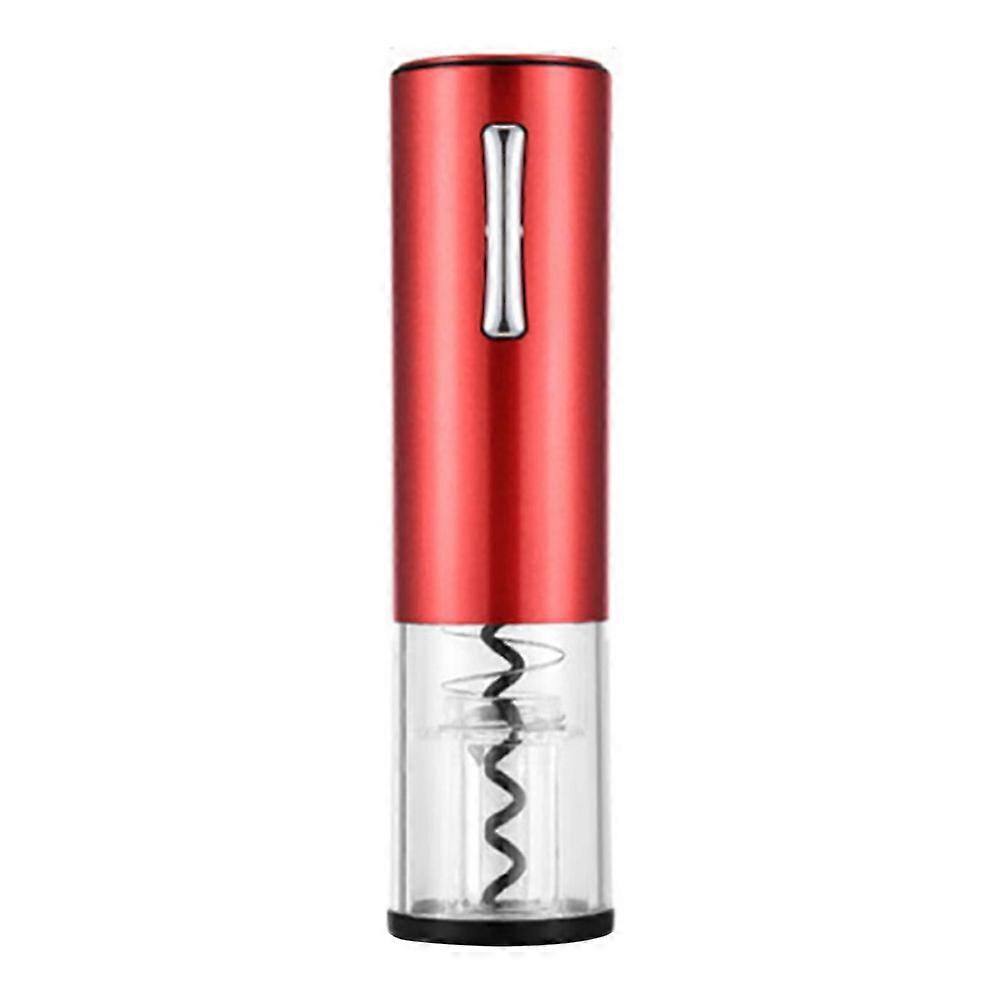 Electric Wine Opener with Transparent Window for Home Use in Red Color Aluminum and ABS Material 1pc