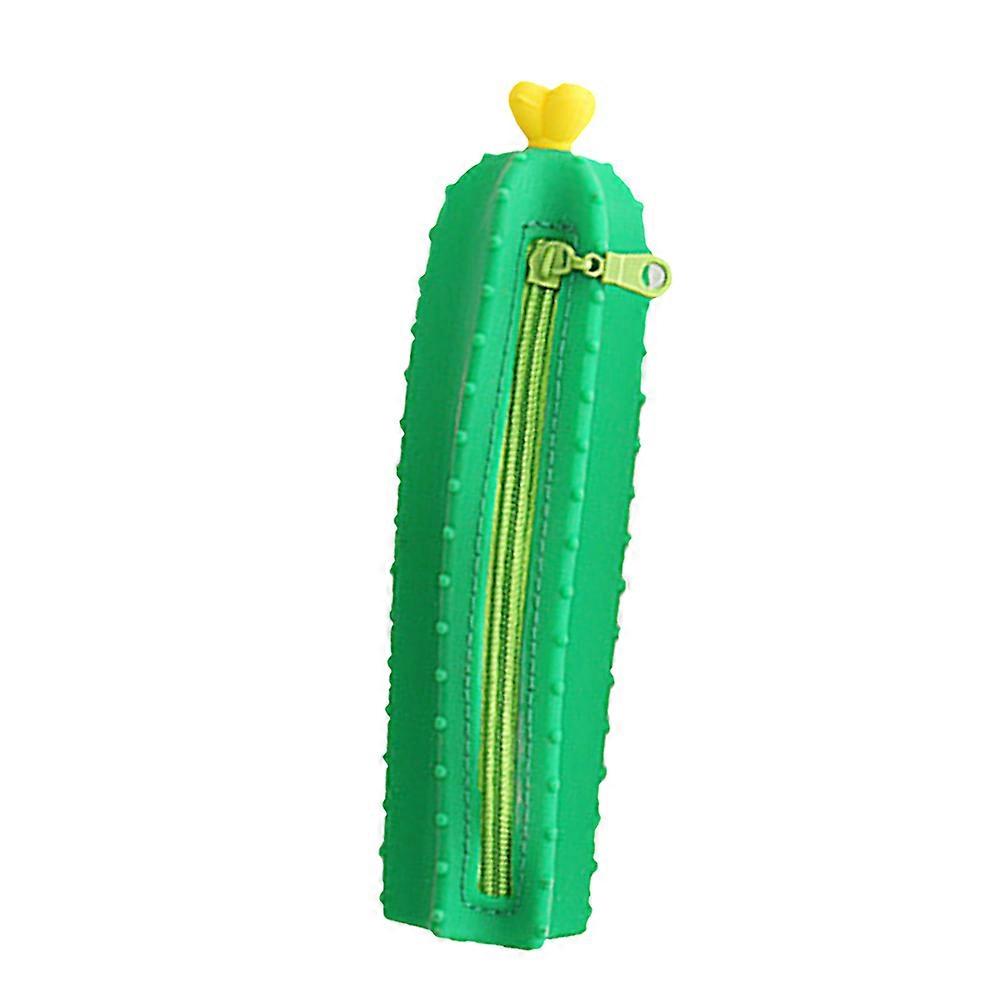 Cactus Shaped Portable Pencil Holder, Adorable Multi Functional Storage Bag for Pens, Pencils & Stationery, Ideal for School, Office & Daily Use