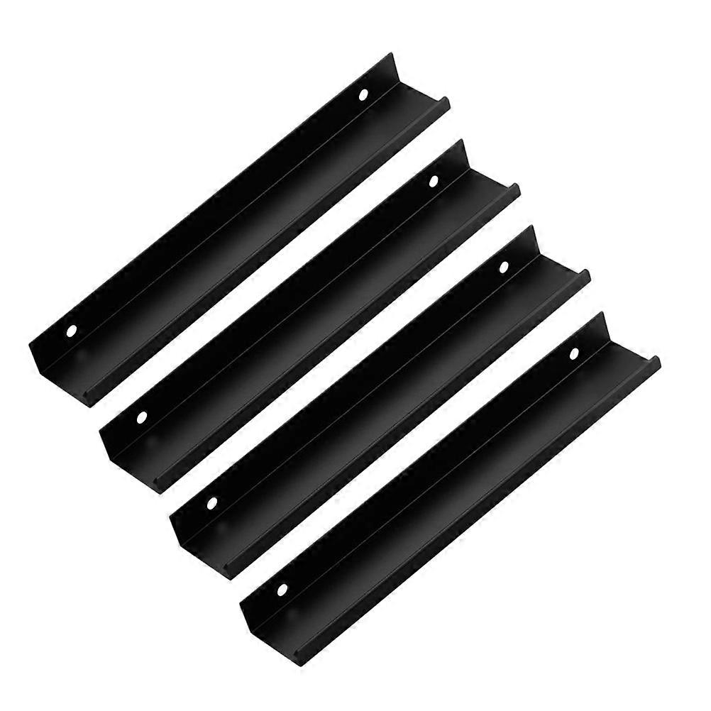 Cabinet Handle Pull Cabinet Handle Door Pull Drawer Pull Hardware Hidden Design 4Pcs 20.00X2.70X1.80CM Black