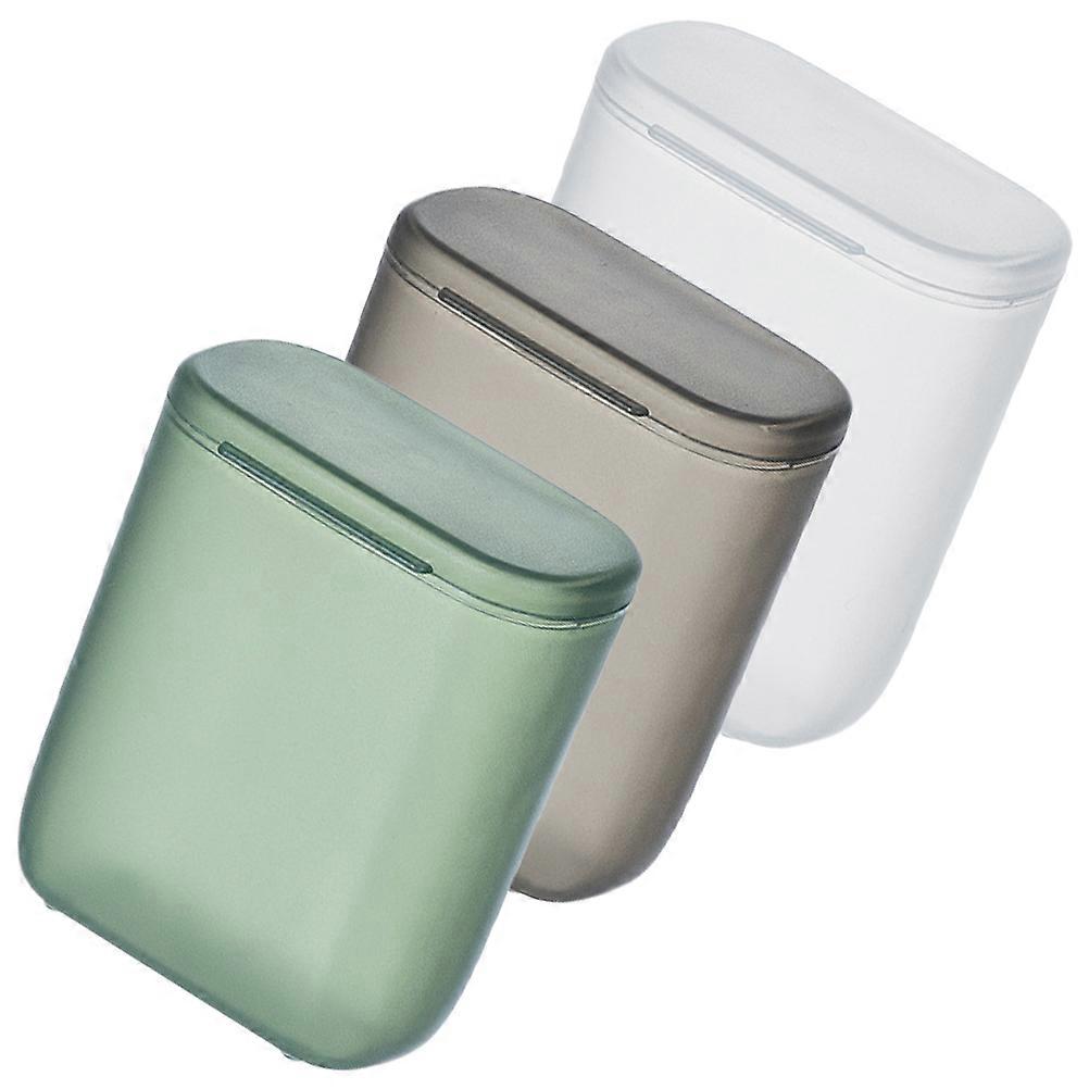 Plastic Container With Lid PP Material Rectangular Shape 3Pcs