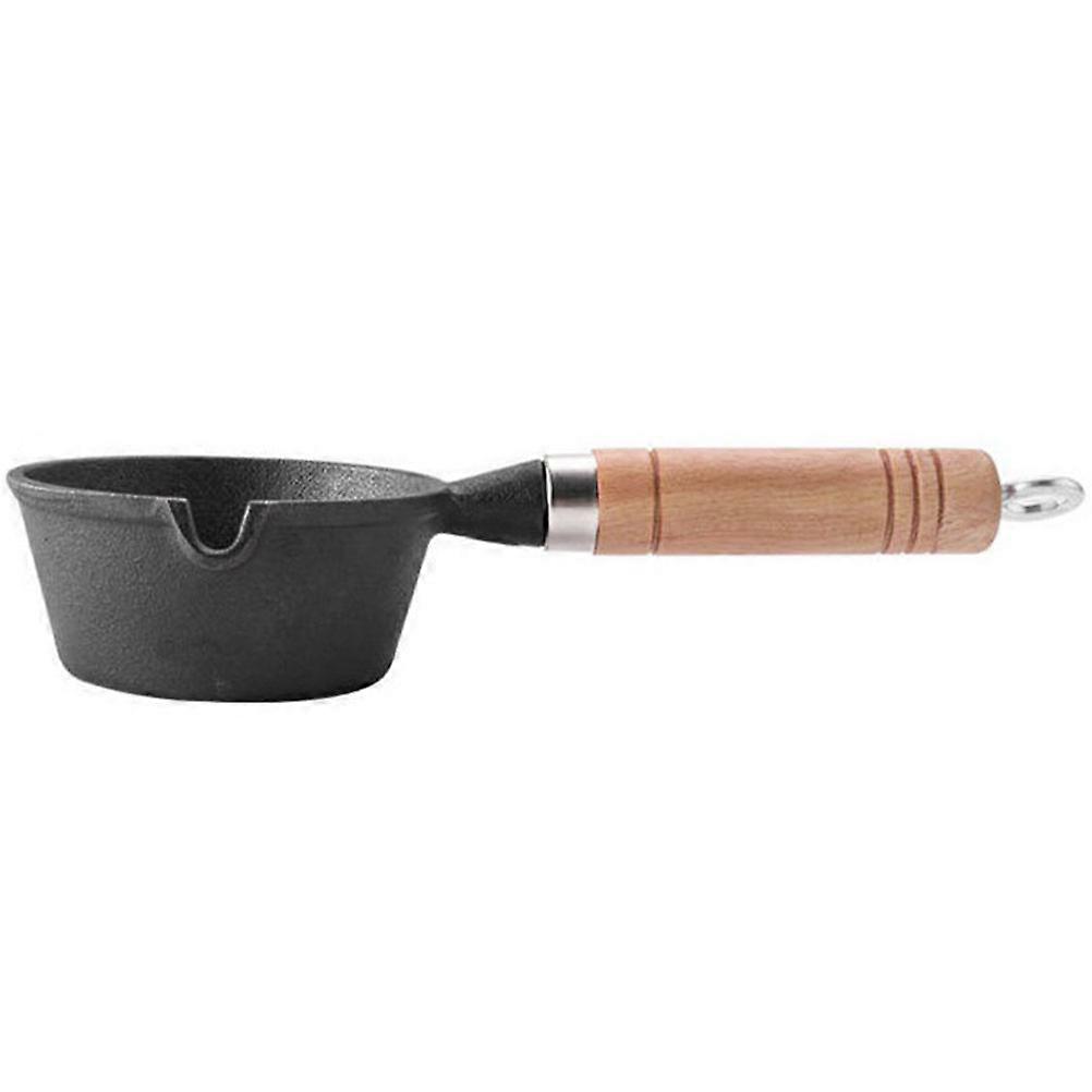 Non Stick Cast Iron Mini Saucepan, Deep Design, Versatile for Induction & Gas Stoves, Ideal for Milk & Sauces, Easy Pour Kitchen Essential