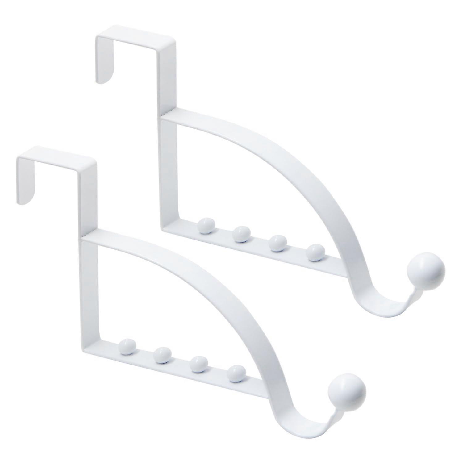 Pack of 2 Door Hooks, Door Hanger Hooks, Towel Hooks, Bag Hooks, Inner Hooks, Wall Hooks