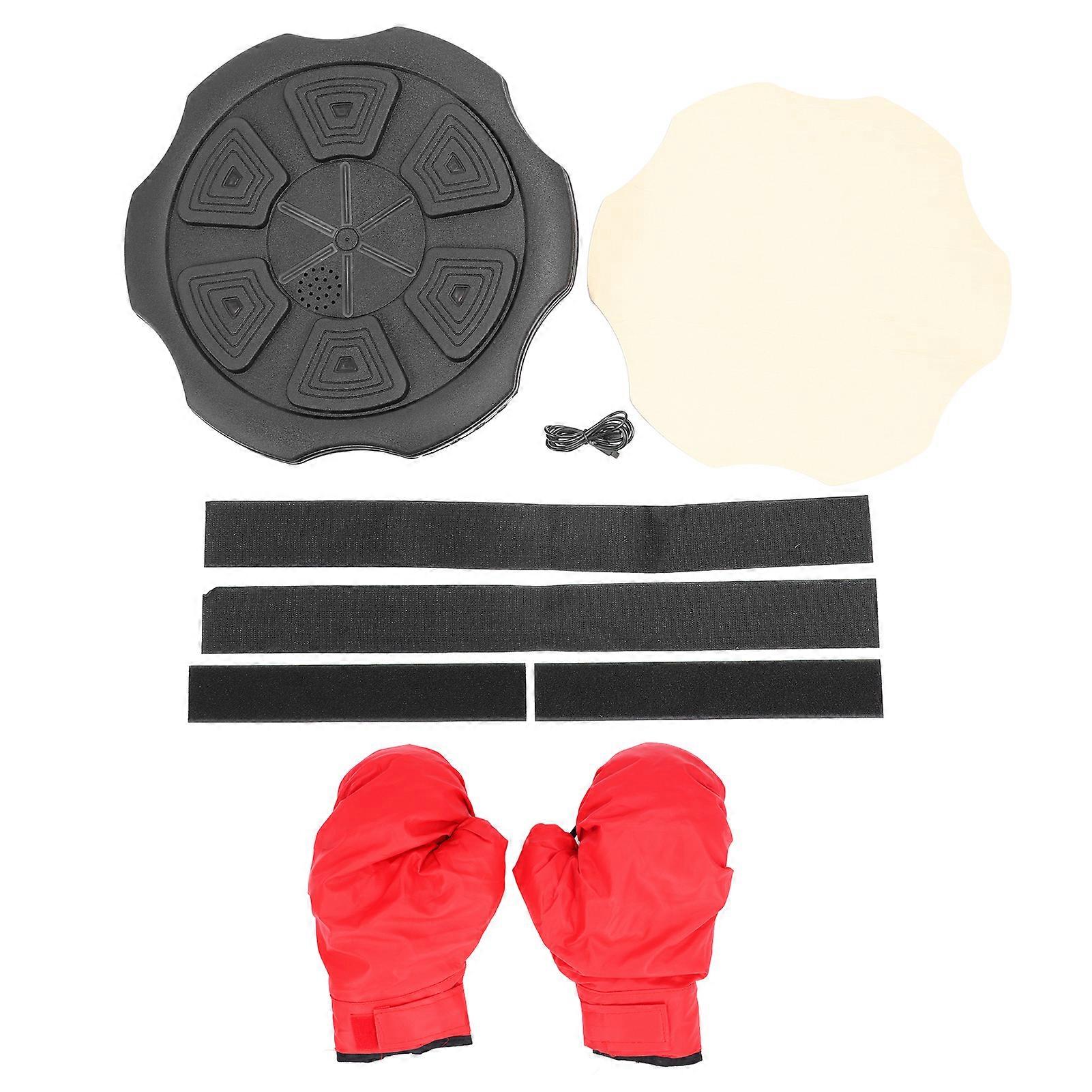 Music Boxing Machine with Gloves Wall Mounted Smart Bluetooth Trainer Electronic Target Home Workout Punching Equipment