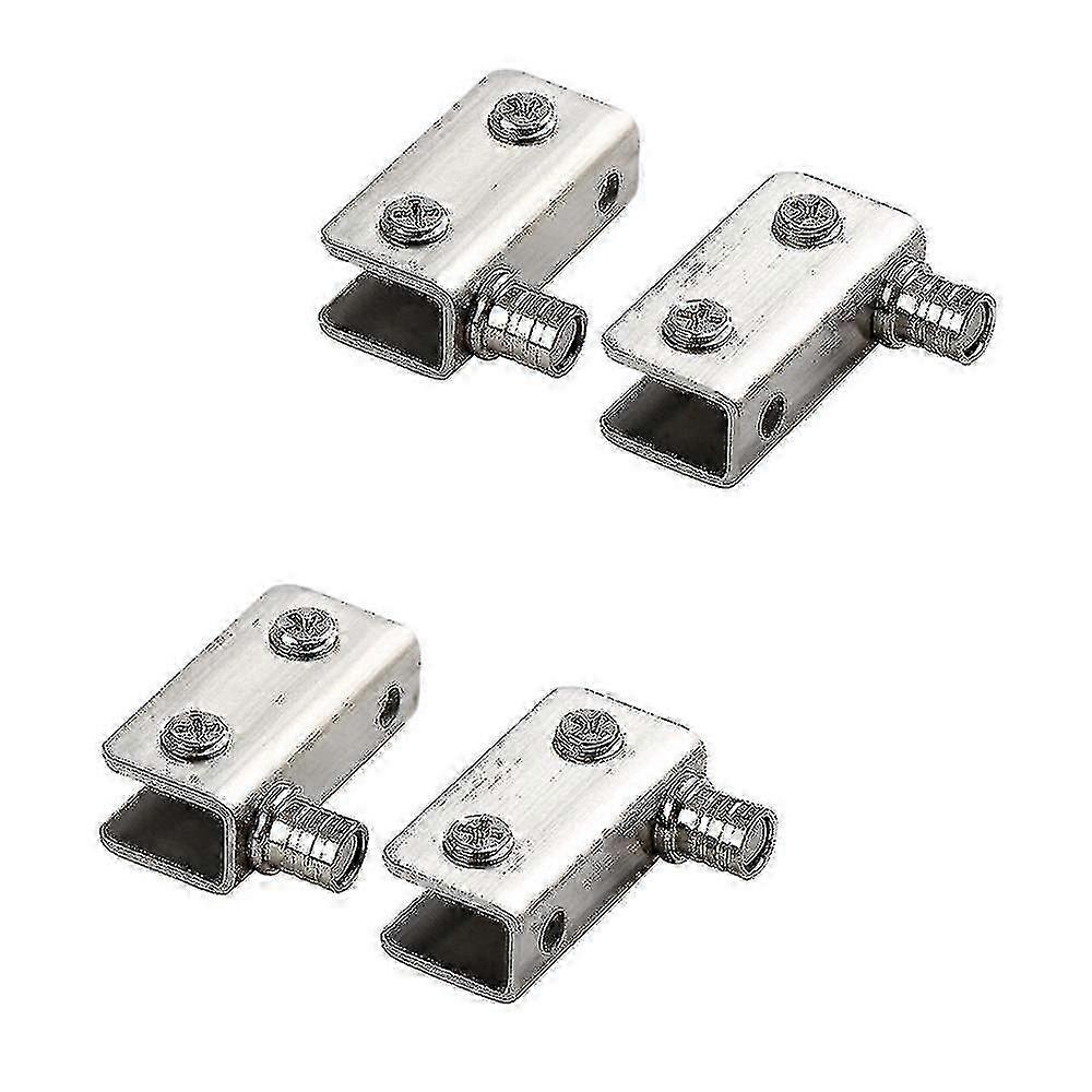 Durable hinges for glass doors 4 pack stainless steel