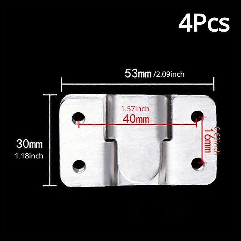 2Pcs/set 2Set Stainless Steel Interlock Hanging Buckle Flush Mount Bracket Furniture Connector Wall Picture Frame Hanger Display Photo Frame Hooks