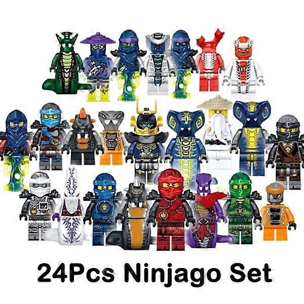 Set of 24 Mini Figures, Kai Jay Sensei Wu Master Building Blocks