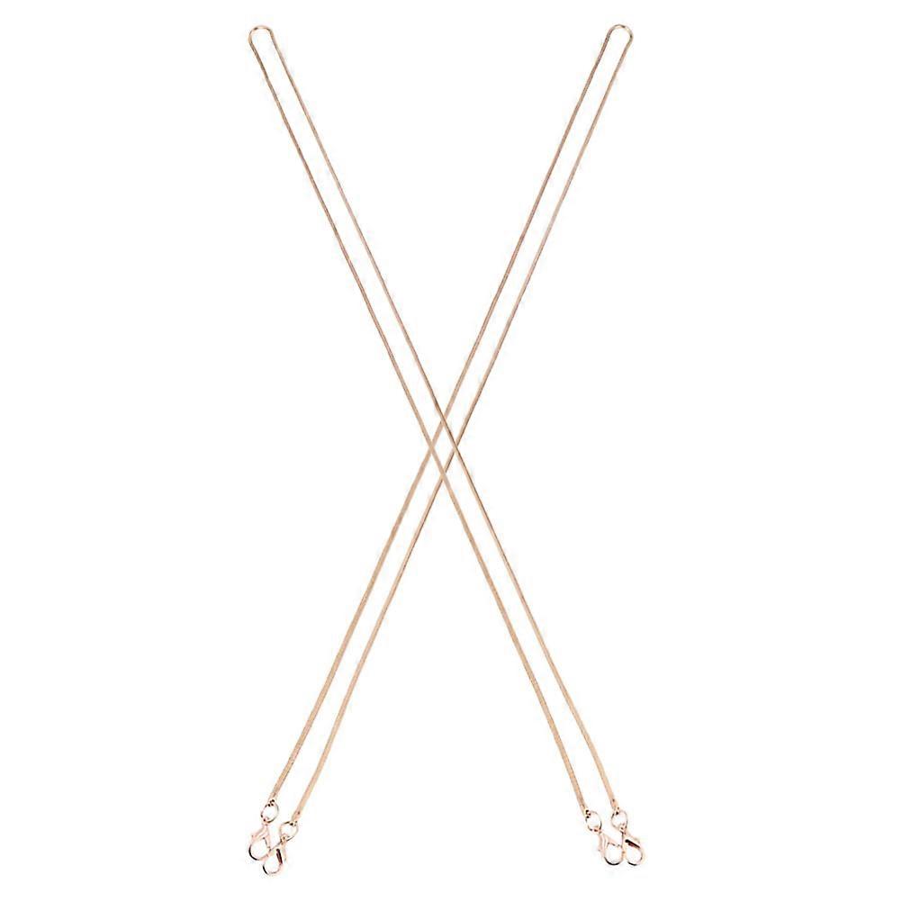 2Pcs Purse Chain with Lobster Clasp Multi Function Snake Chain for Bags DIY Decorative Shoulder Chain Purse Replacement