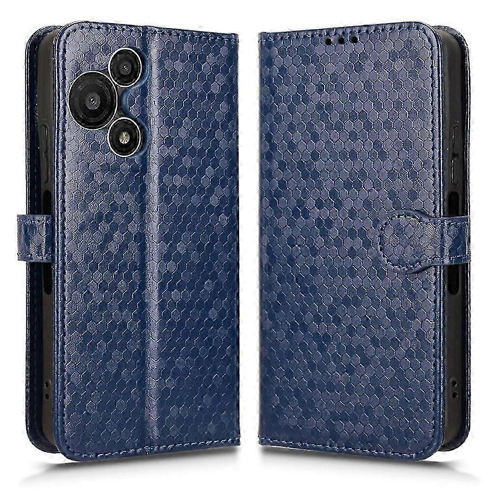 For TCL 60 SE NxtPaper 5G Wallet Case Dot Pattern Imprint PU Leather Phone Cover with Wrist Strap
