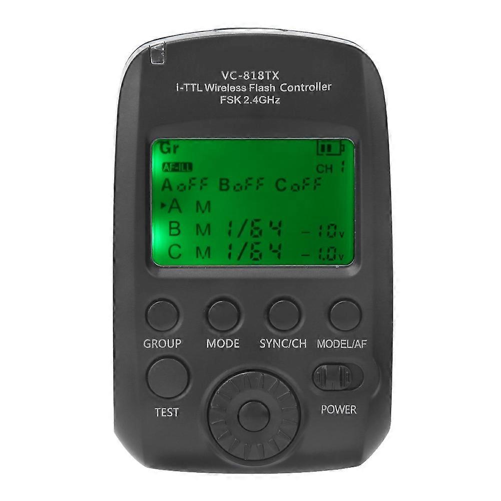 VISICO VC-818TX I TTL High Speed Sync Flash Trigger 2.4G Wireless Transmitter Support 8 Channels 30 ID for Nikon Camera