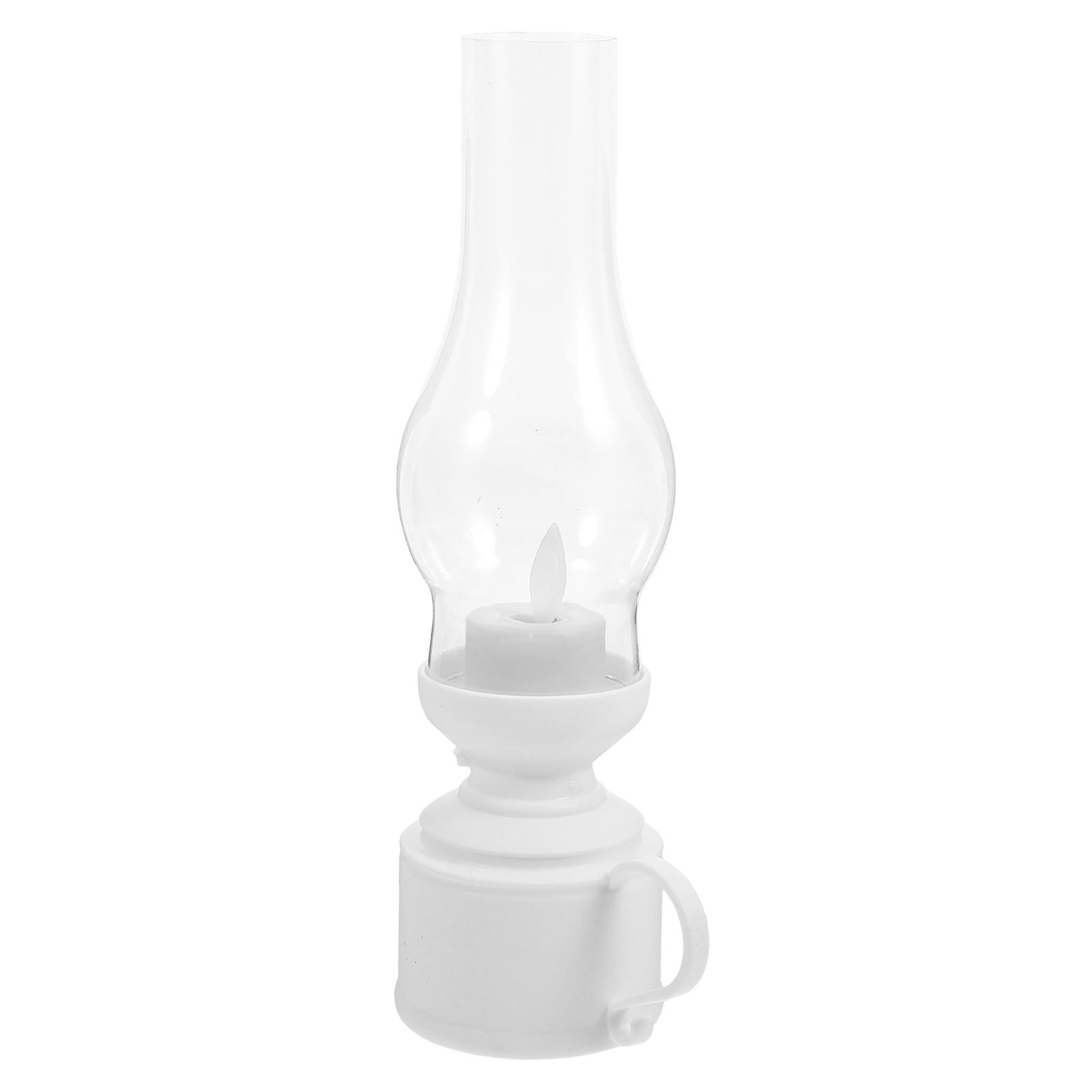 Kerosene Lamp Vintage Lantern LED Lighting Desktop Decor 24.50X9.40X6.80CM 1Pack