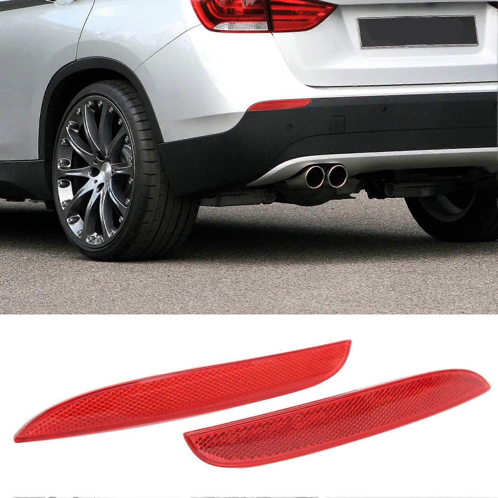 1 Pair Rear Bumper Reflector 63142990863 Left Right Red Tail Bumper Marker Reflector for E84 X1 2010‑2015 