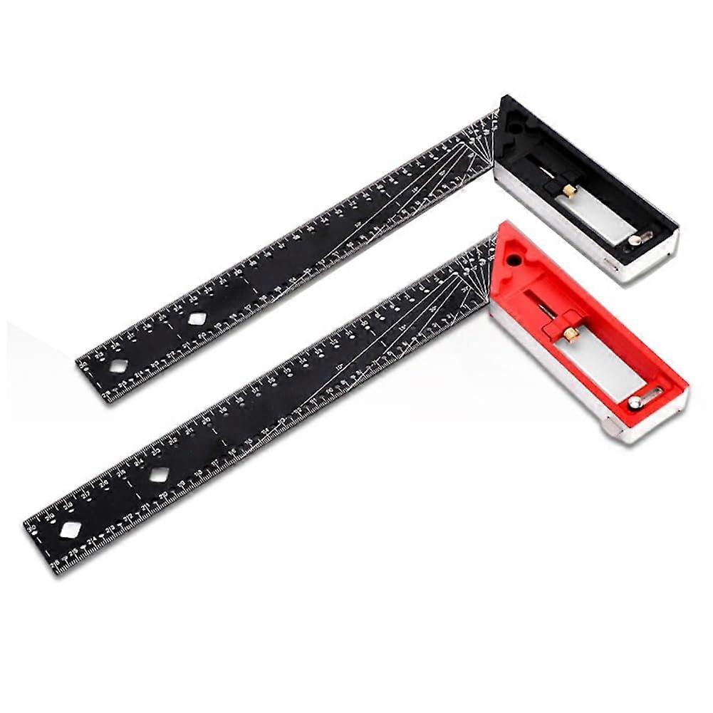 2in1 MultiAngle Measuring Ruler Universal Combination Square, 45/90 Degree MultiFunctional Measuring Tool, Right Angle Ruler