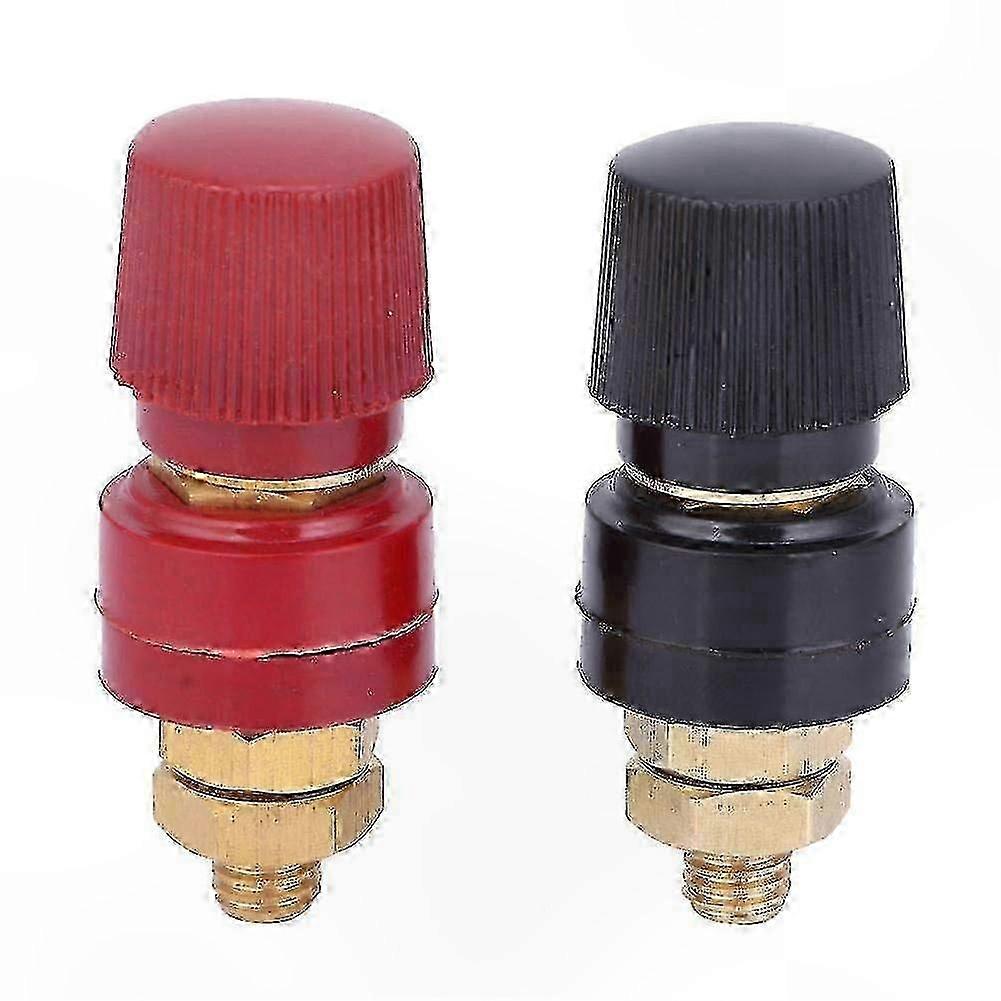 真鍮製端子バインディングポスト、M8ネジ径、電気プロジェクト用2個ピラーブロックコネクタ