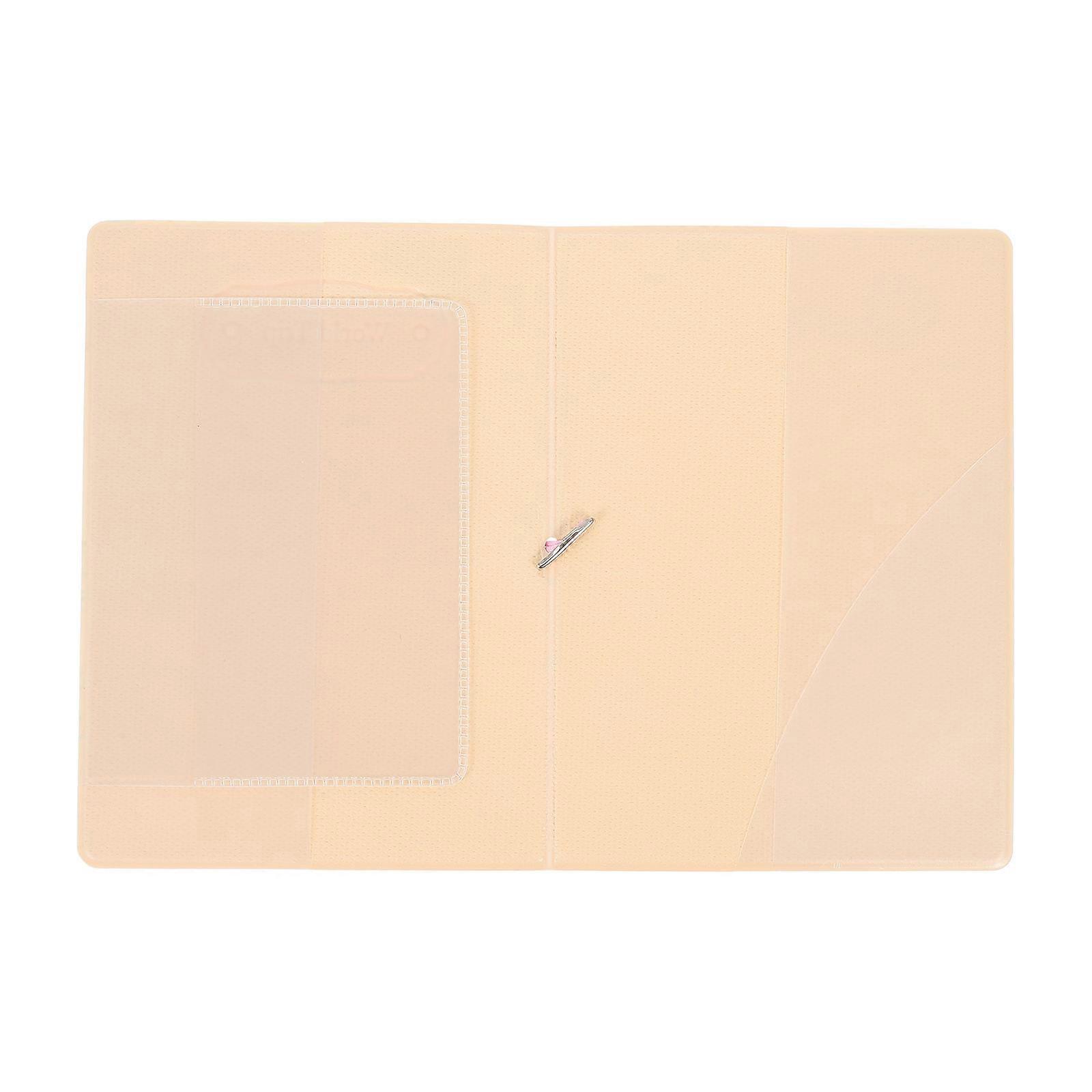 World Map Passport Cover Travel Accessory Pink 14X10cm Items 1Pack