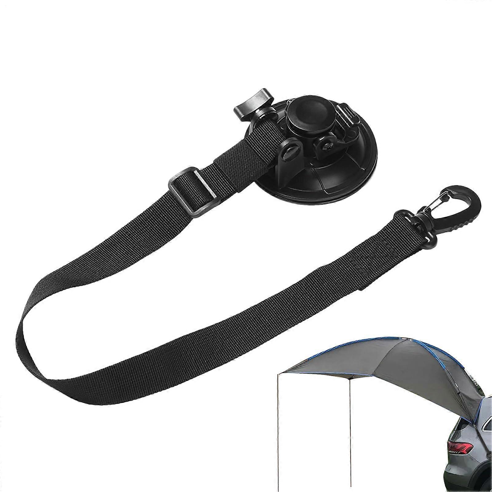 Suction Cup Hooks for Camping and Auto | Heavy-Duty Roll-Up Accessory | Outdoor Tent and Vehicle Mounting Solution