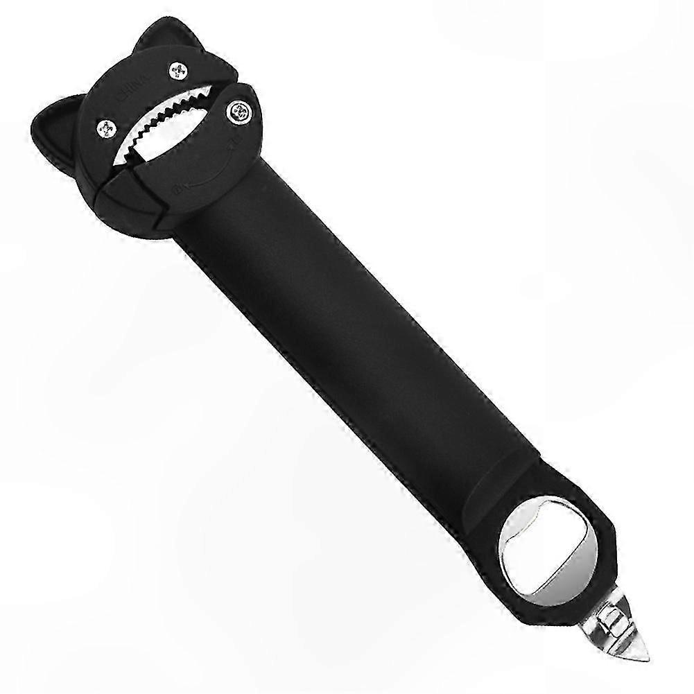 Adjustable Magnetic Can Opener with Telescopic Bottle Opener Handle