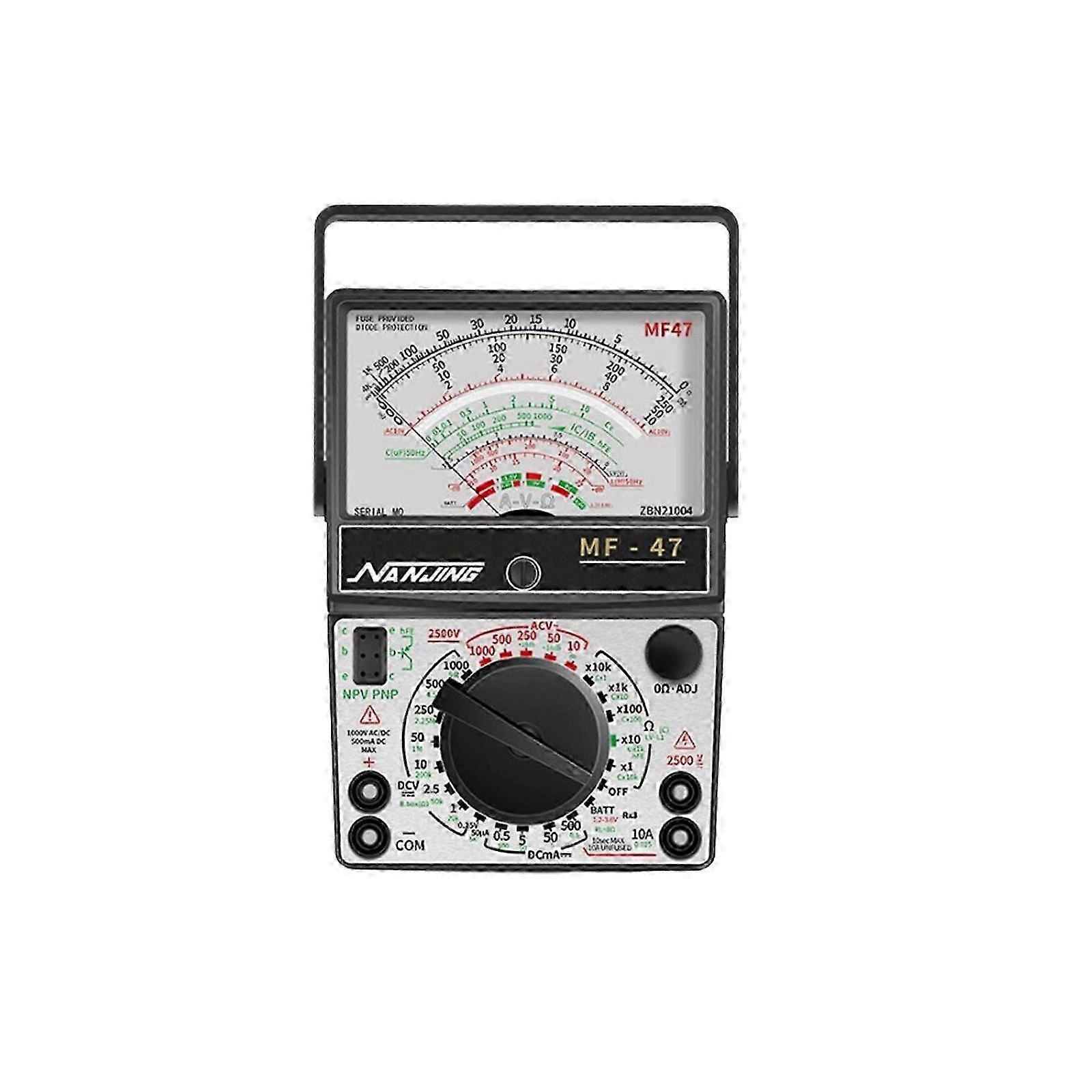 Volt Voltmeter Ammeter Ohmmeter Analog Multimeter Tester Meter AC/DC 1000V/500mA SZRH A-YH