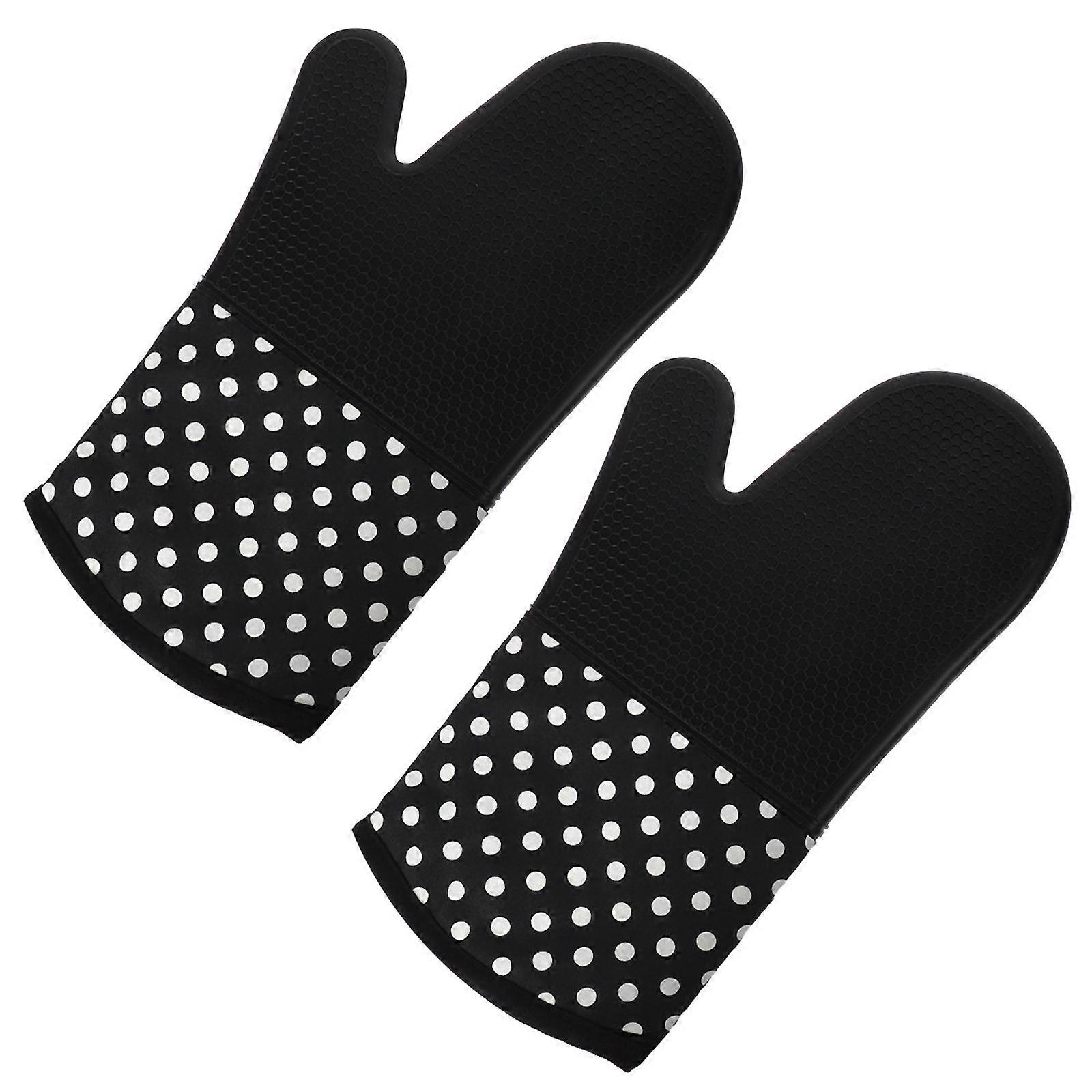 Protective Silicone Gloves, Prevent Burns, Versatile for Food Handling