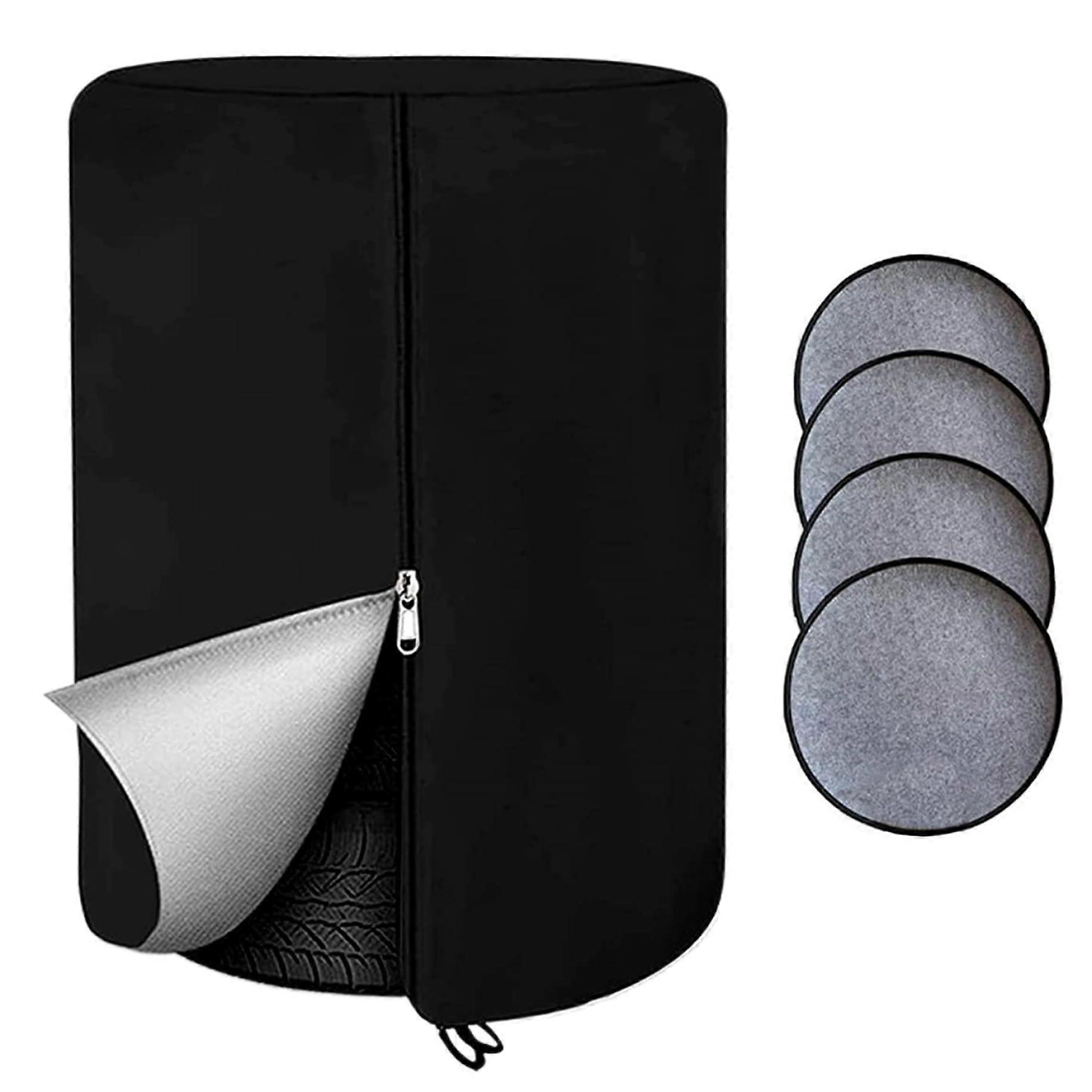 33 x 79 Waterproof Tyre Cover – UV Resistant Dustproof Storage Cover for 4 Tyres with Zip and Cord String Closure