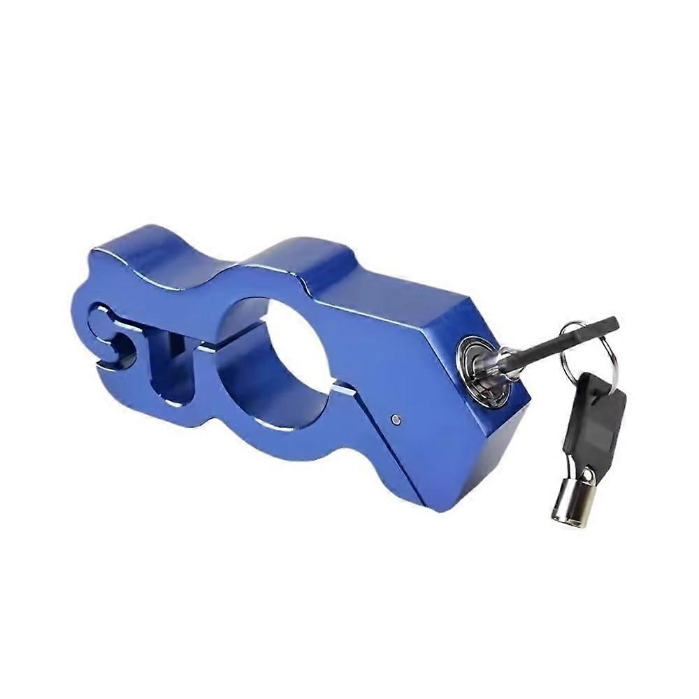 Chain lock majority motorcycle handlebar lock handle brake lock pull rod ATV dirt street bikes blue