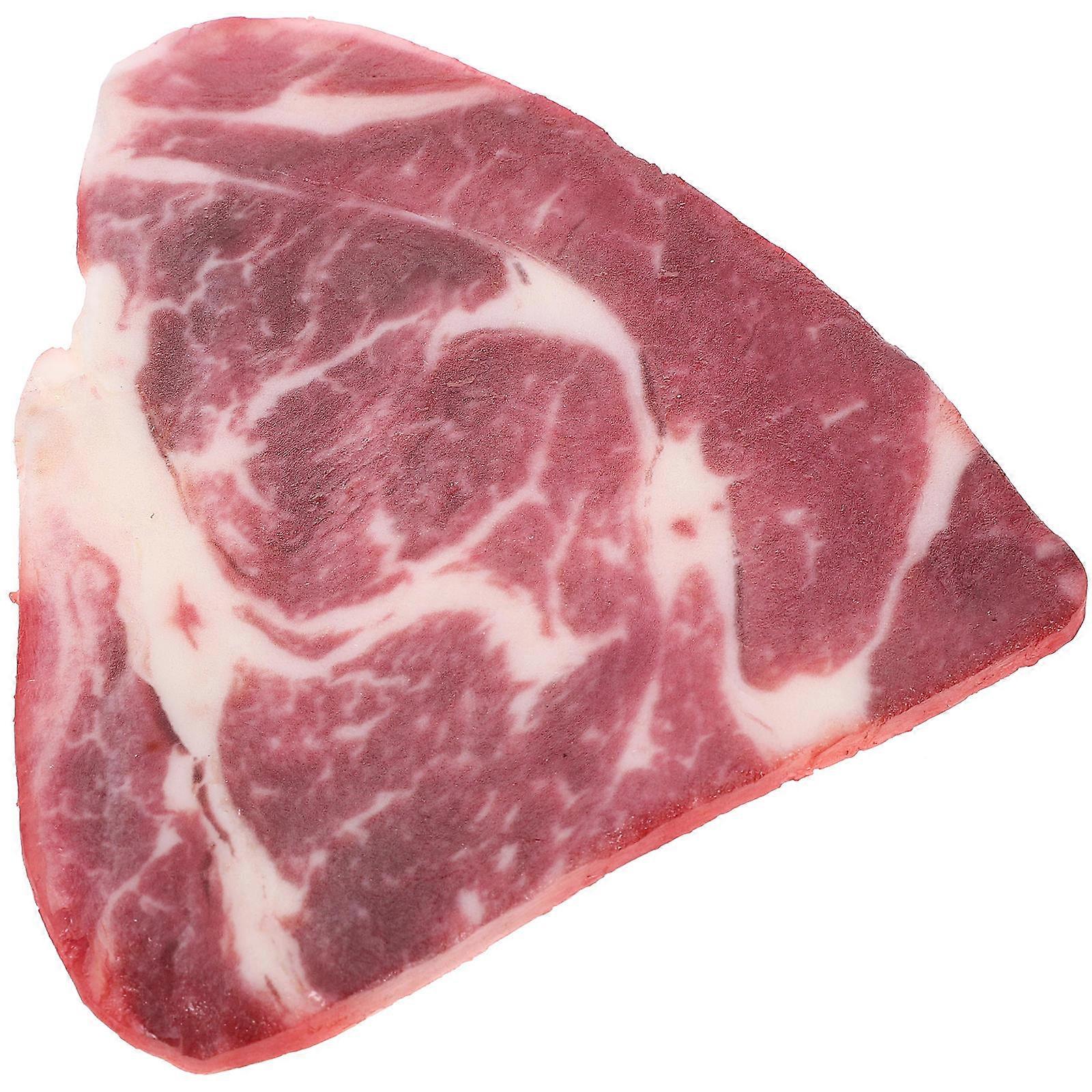 Artificial Beef Slice Model Realistic Meat Prop for Home Decor, Photography, and Display in Restaurants, Stores, and Educational Centers