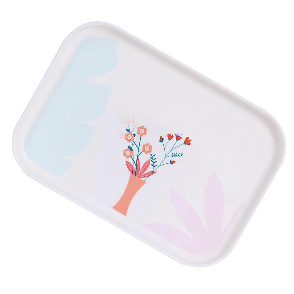Creative Flower Pattern Snack Tray Suitable For Home And Restaurant Modern Dining 1Pcs