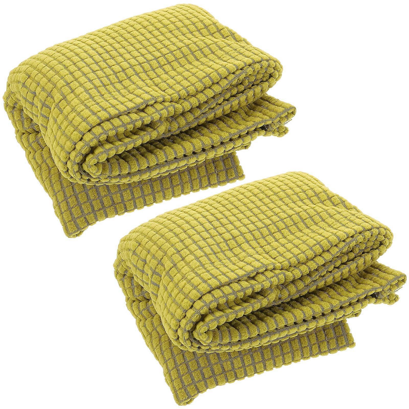 Armrest Covers For Sofa Fleece Living Room Stretchy Modern 2Pack