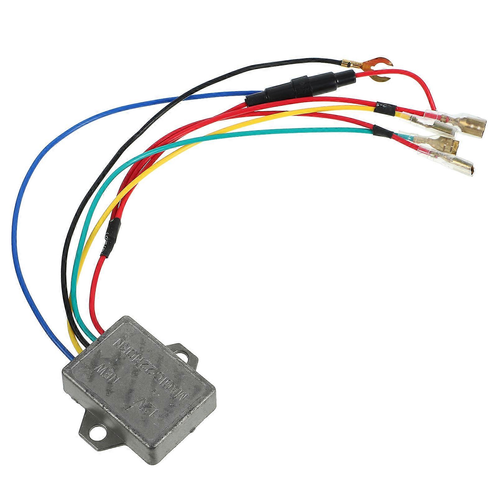 Horn Regulator Controller Multi Wire Stabilizer for Motorcycle Horns Durable Weather Resistant Design for Reliable Sound Performance