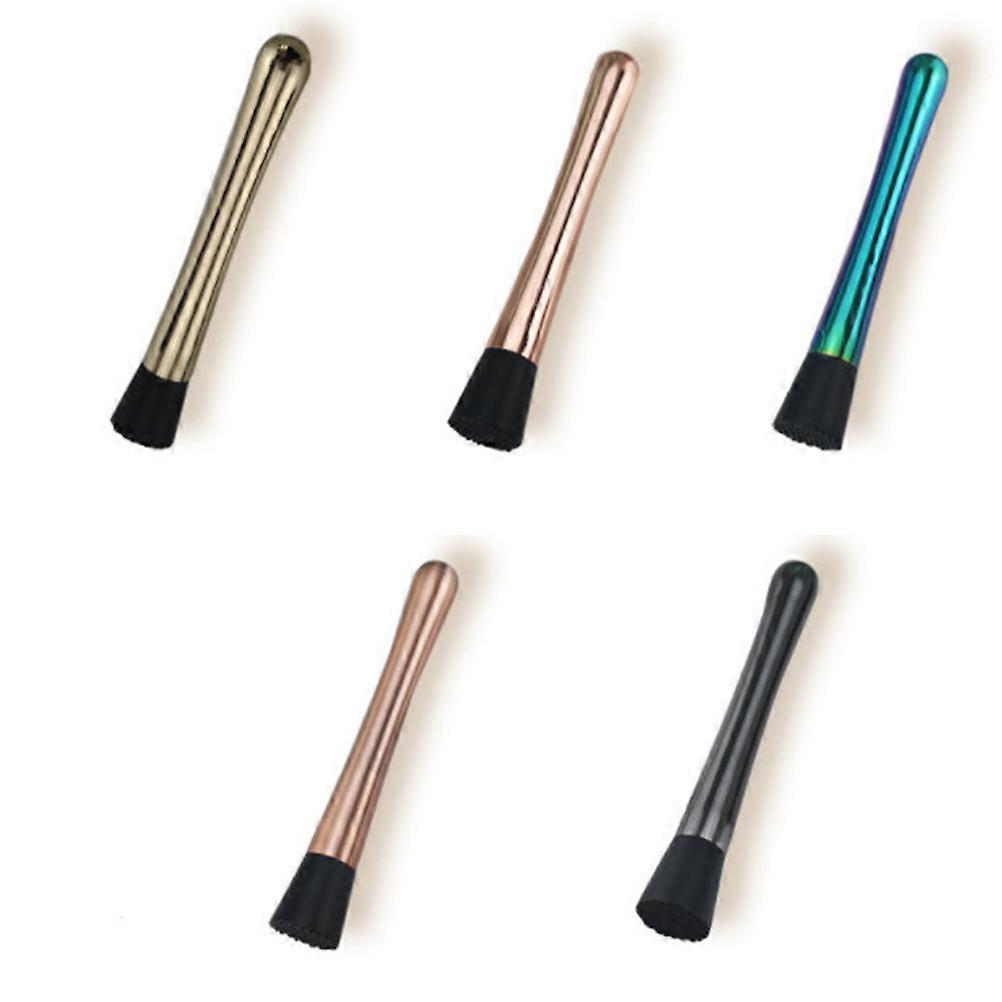 Long Handle Muddler For Bartending Use In Rose Gold Design Focused On Cocktail Mixing Function 1Set