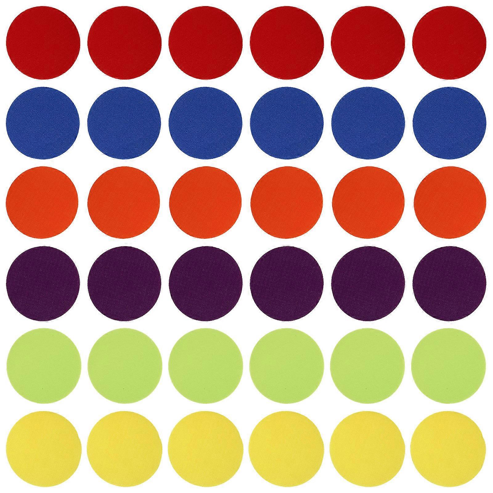 36Pcs Round Shape Children Carpet Markers For Classroom Activities Assorted Color Easy Clean