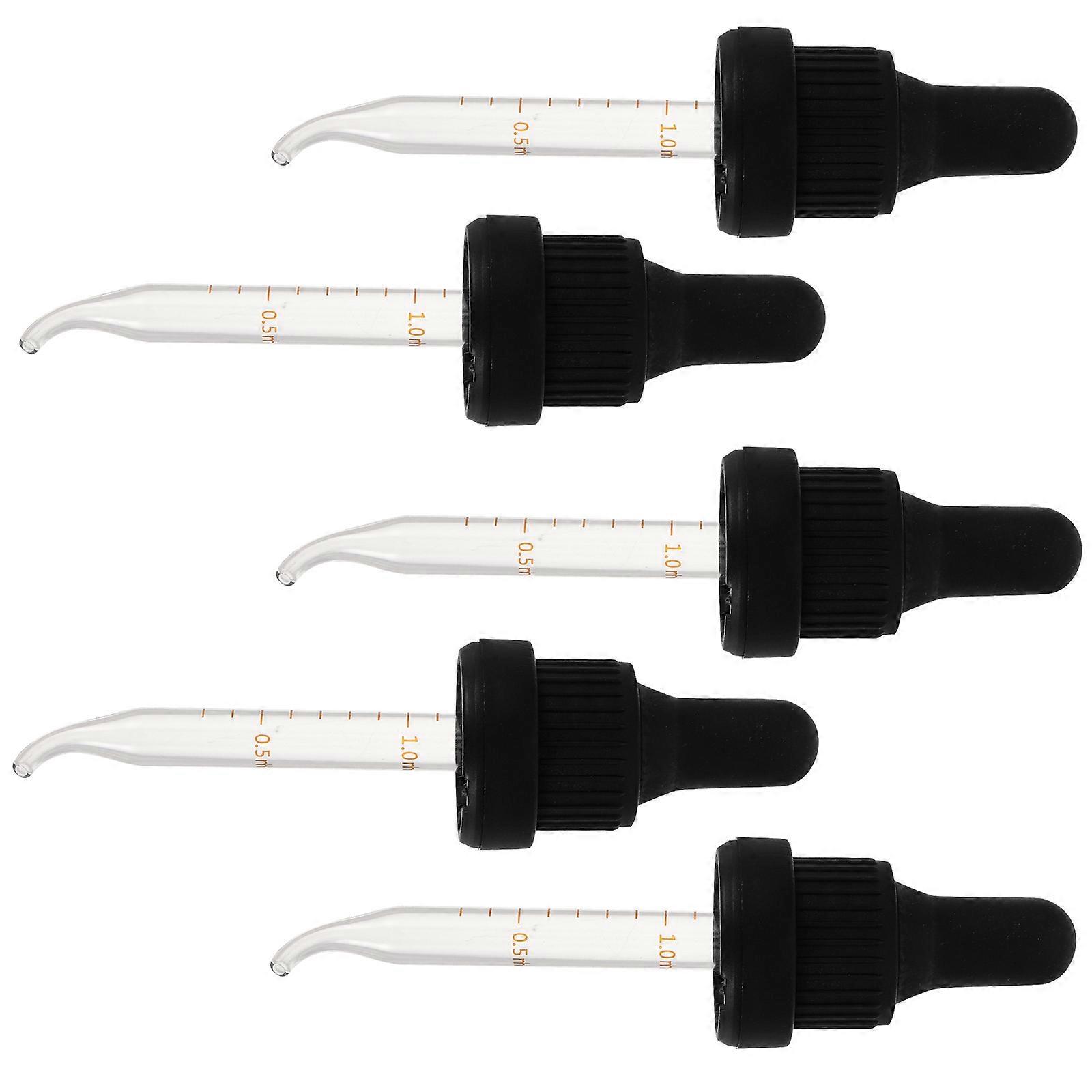 Dropper Pipettes with Graduated Tips for Essential Oil Bottles Plastic 5 Pieces 30ml