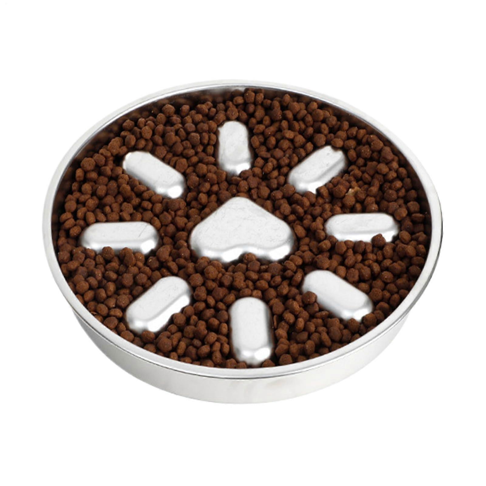 Slow Feeding Bowl for Dogs, Puzzle Slow Feeder, Maze Plate, Non Slip Plastic Dog Bowl, Medium Size, Blue