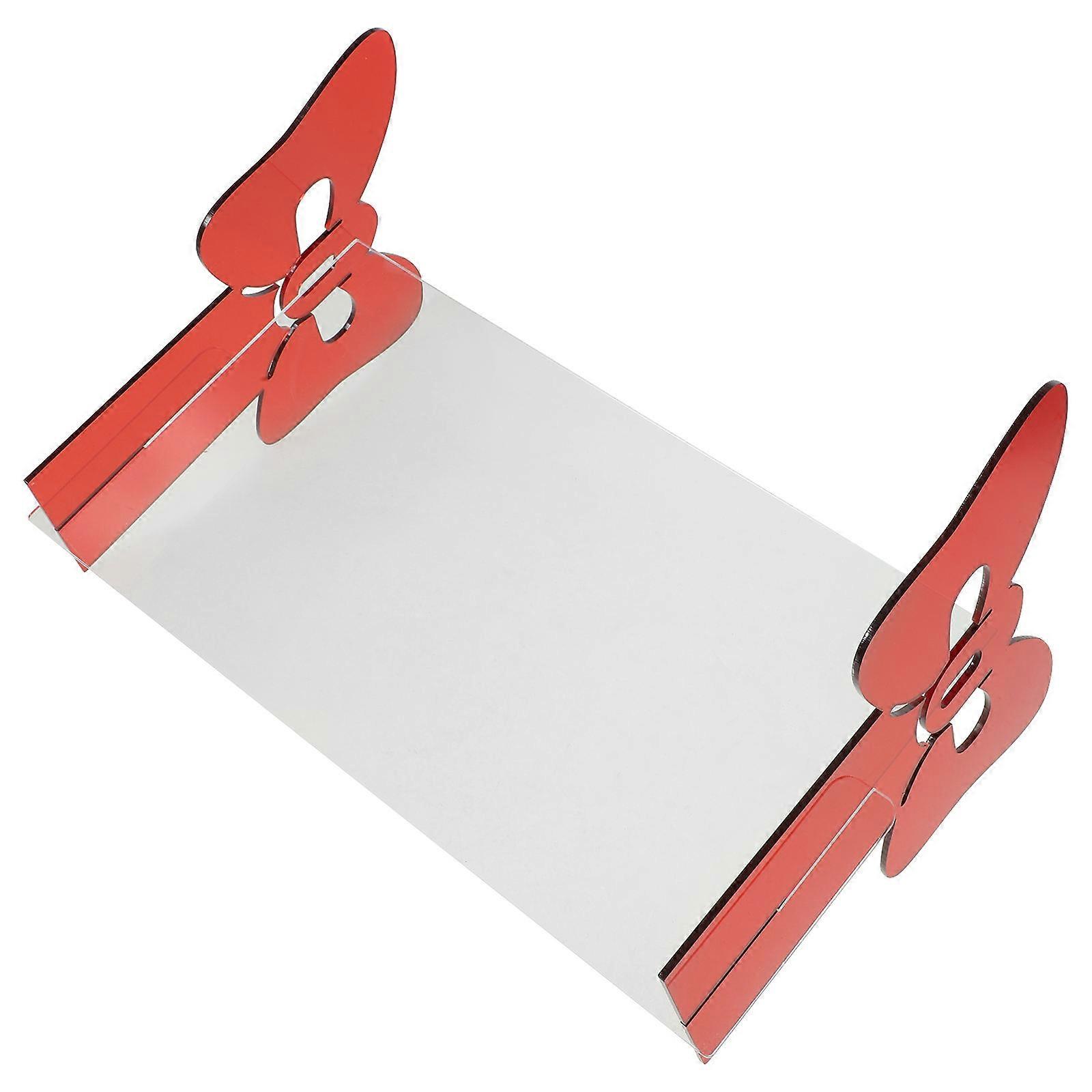 Fashionable Acrylic Headband Display Rack For Jewelry Organization In Red 1Pcs