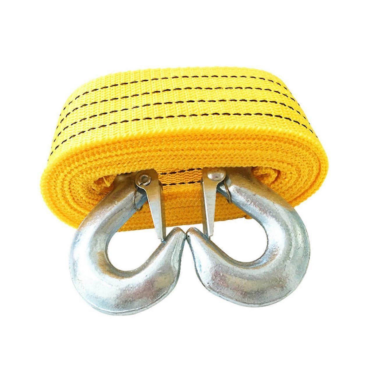Nylon Traction Rope for Car Trailer – 2-Pack Heavy Duty Towing Cable with Hooks, 10m Length, Strong Recovery Strap