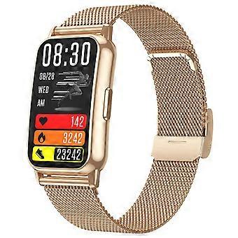CY22 Milanese Steel Strap 1.47-inch Curved Screenrt Watch Sleep Health Monitoring Metal Case