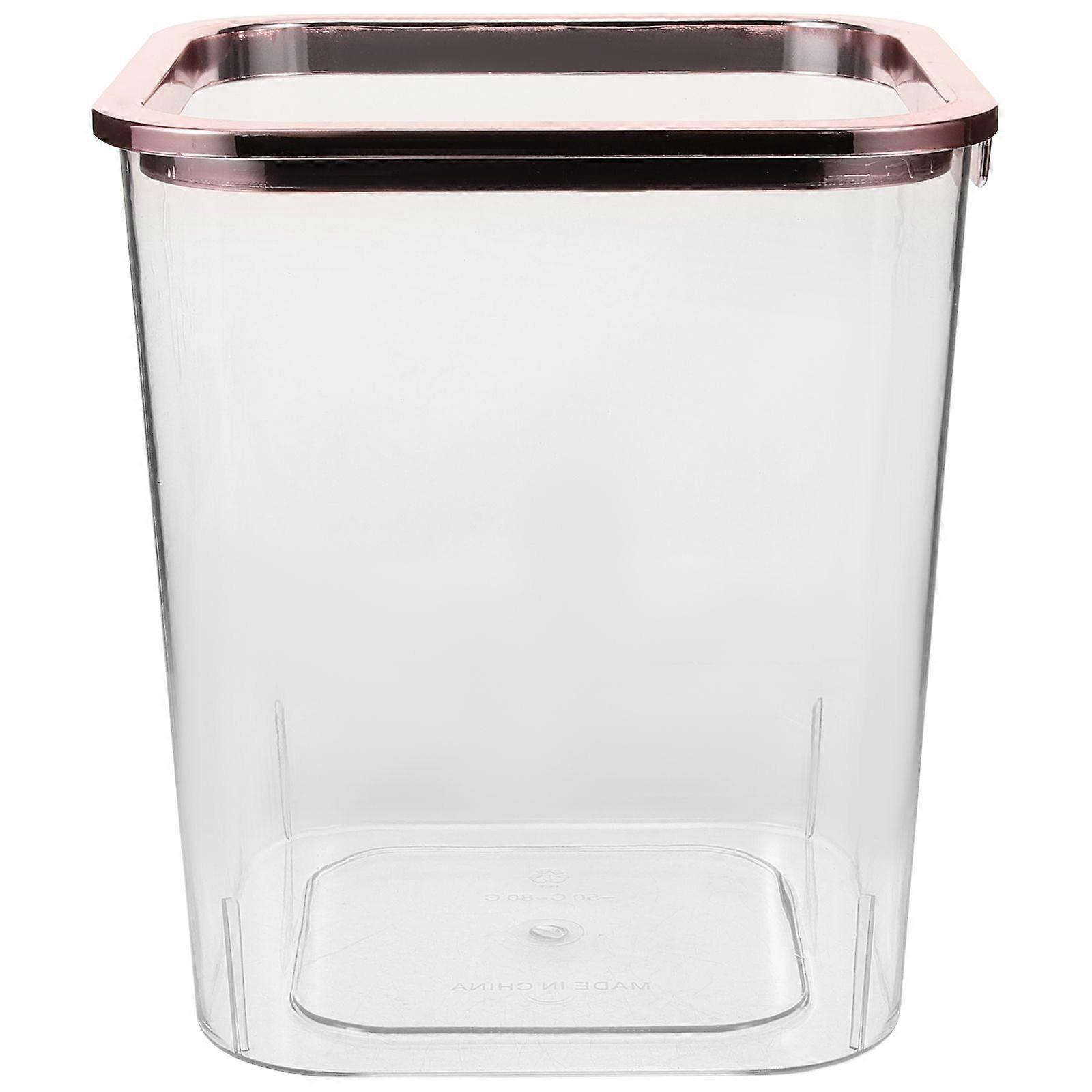 Household Trash Can Portable Trash Container Clear Garbage Bucket Wastepaper Basket