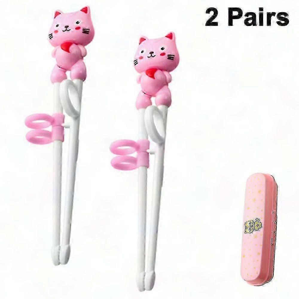 2 Pairs Of Training Chopsticks For Kids - Easy Learning Chopsticks For Beginners