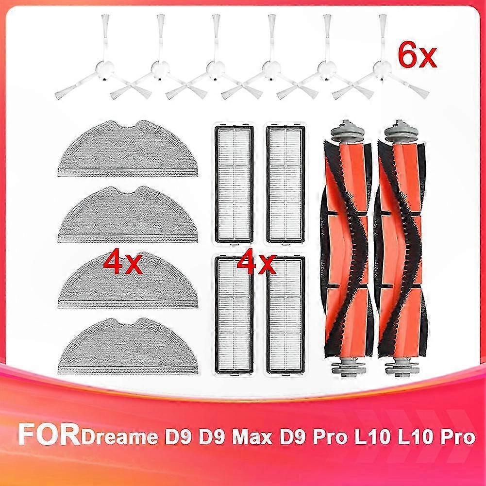 Vacuum Cleaner Main and Side Brushes for D9, D9 Max, D9 Pro, L10, L10 Pro Models