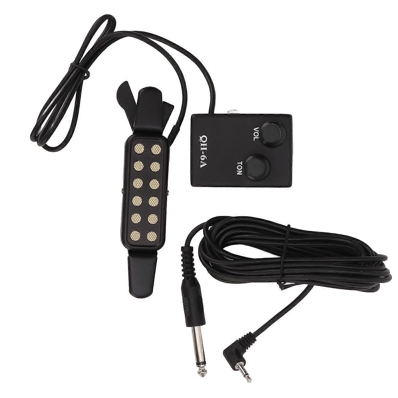 Elgitarr pickup för akustiskt instrument med trä omvandlare