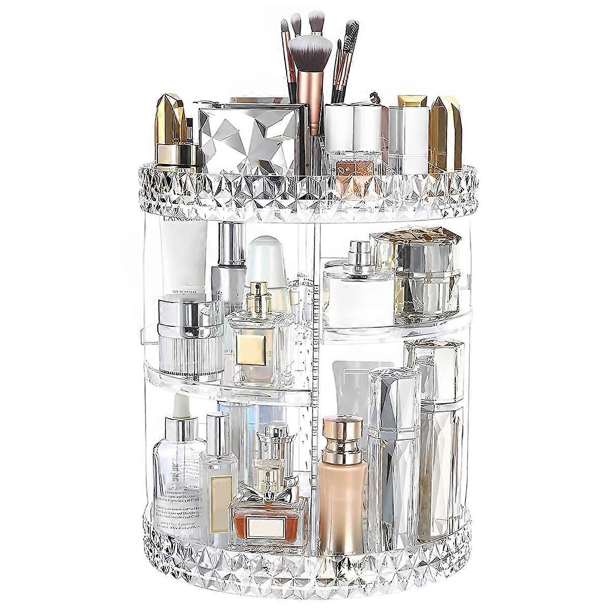 Rotating Makeup Organiser 360 Degree 3 Tiers with Compartment