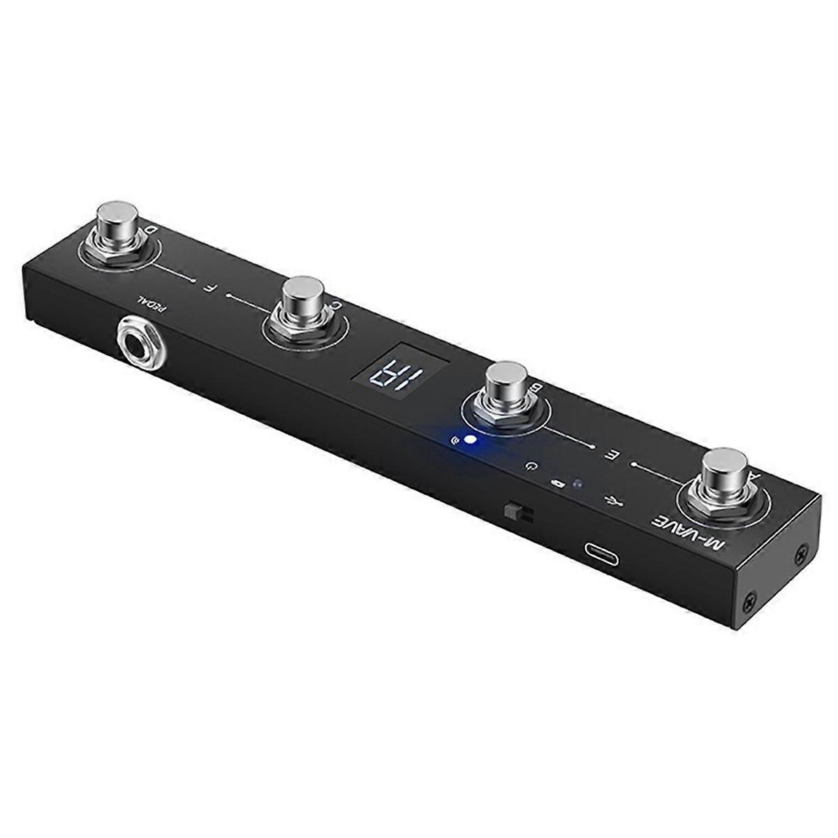 Chocolate BT Wireless MIDI Controller Rechargeable 4 Buttons Portable MIDI Foot Controller Pedal A