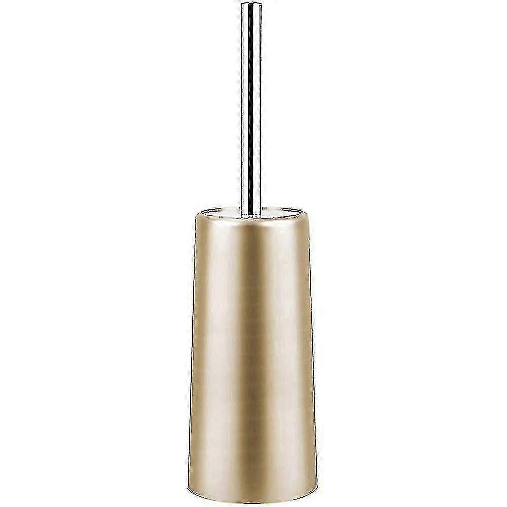 Gold Stainless Steel Toilet Brush and Holder Set for Bathroom