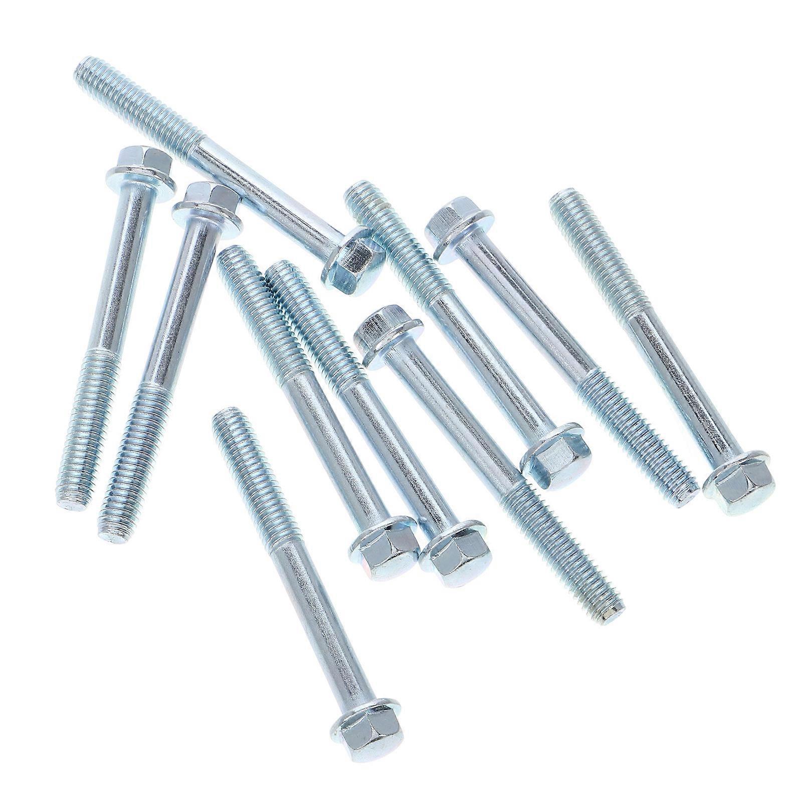 10pcs Motorcycle Engine Mounting Screws Bolts and Nuts Assortment