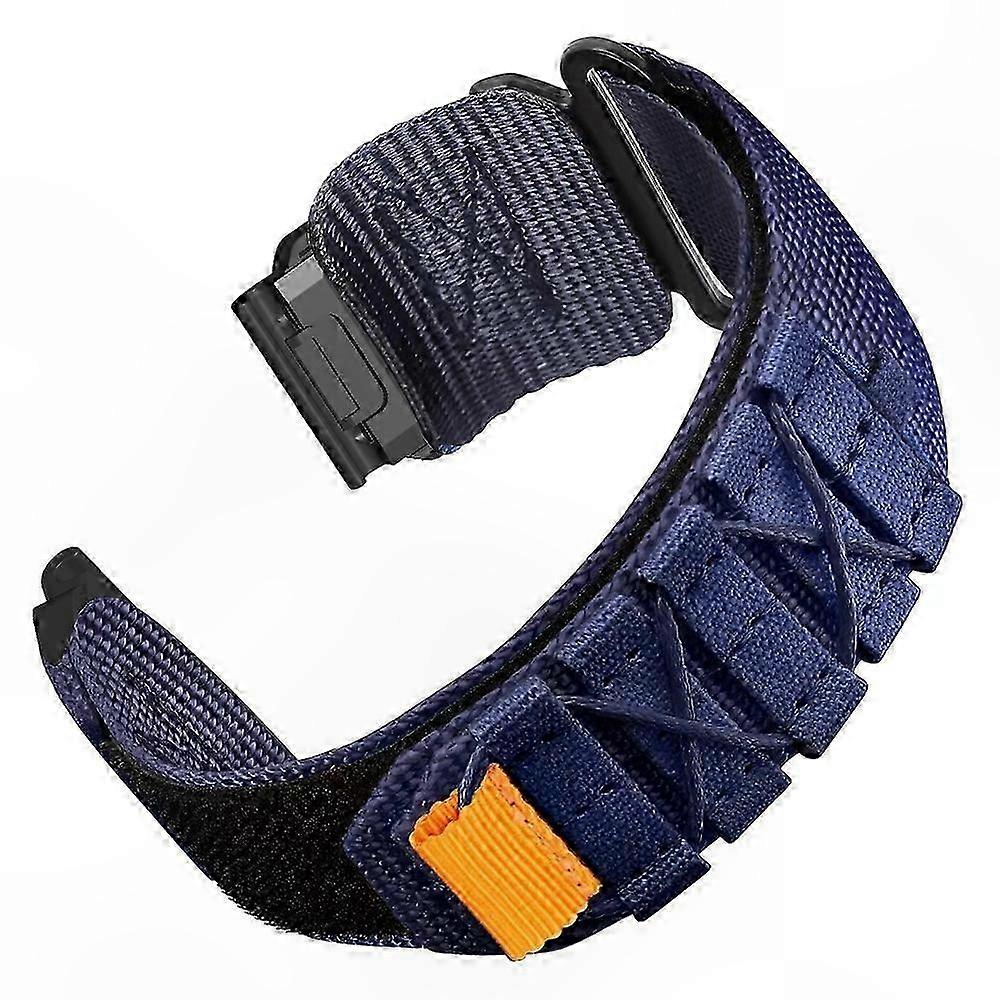 Nylon Quick Release Watch Band 26mm - Compatible with Garmin Fenix 51mm Models - Magic Tape Closure - Gray