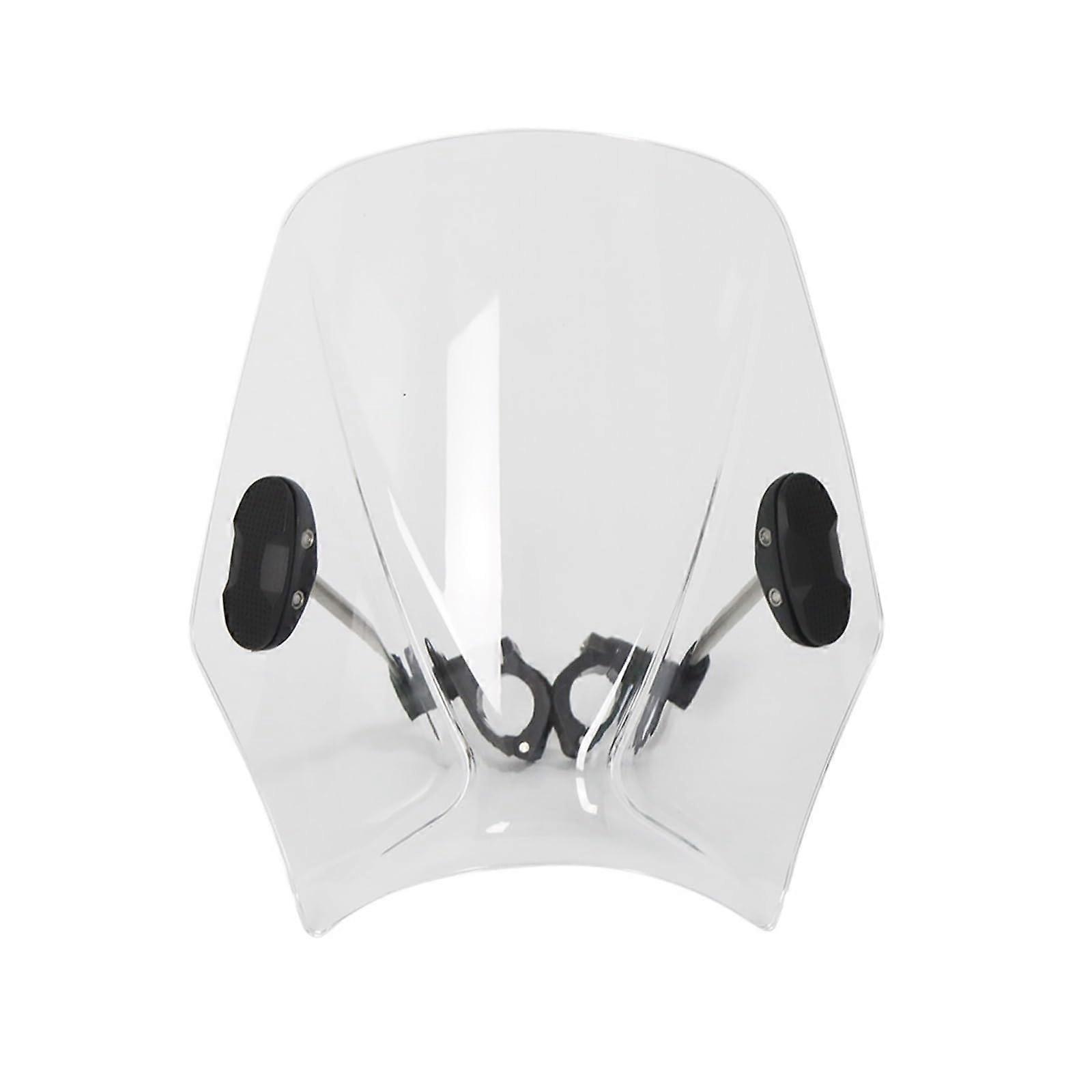 SE 400 450 Windshield Windscreen Wind Deflector for Round Headlight Compatible Black Transparent