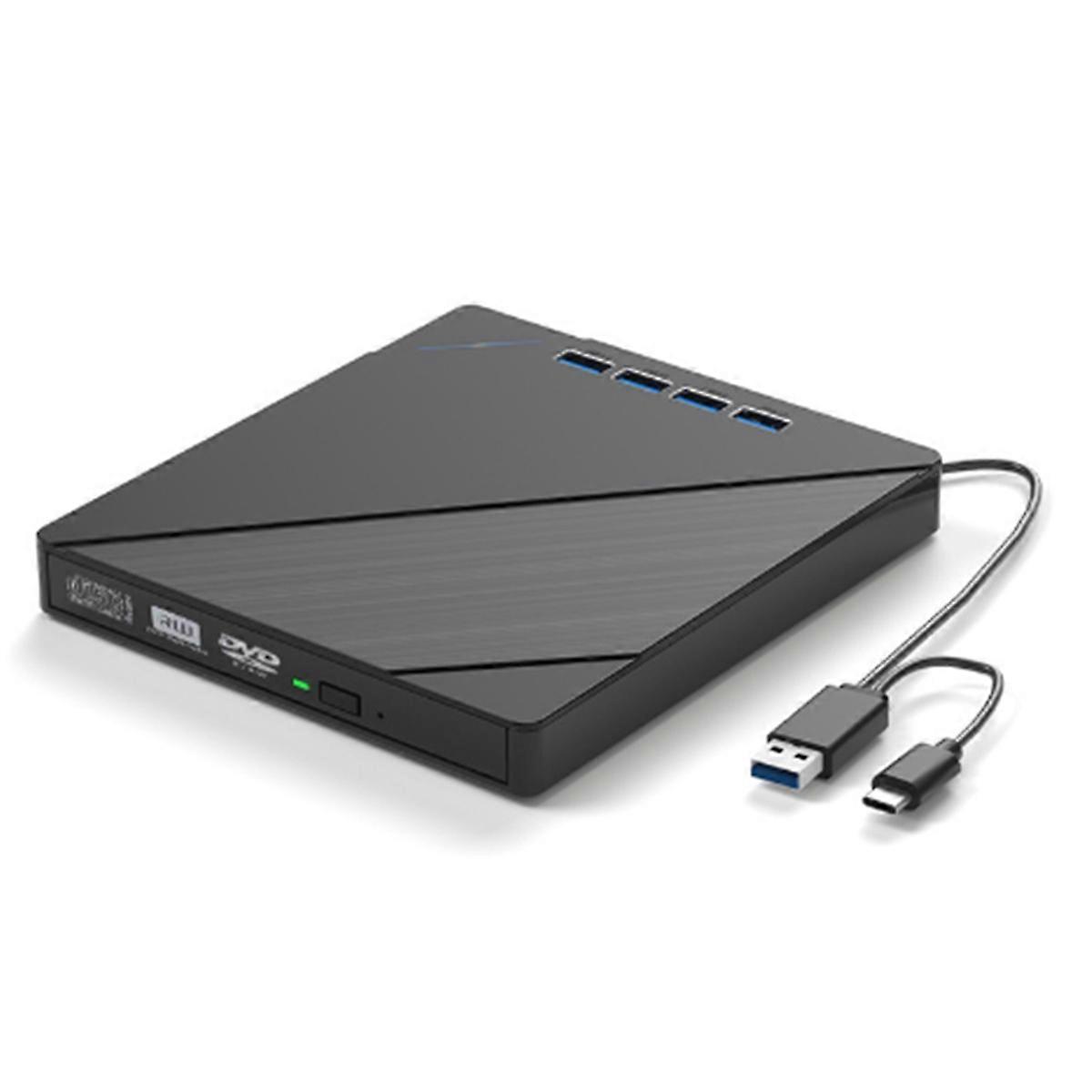 7-i-1 extern CD/DVD-enhet för bärbar dator, USB 3.0 CD/DVD-diskenhet