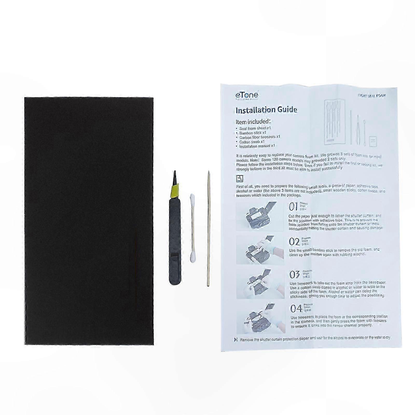 Durable Foam Light Seal Replacement for Large Format Cameras with Tongs Camera Accessories