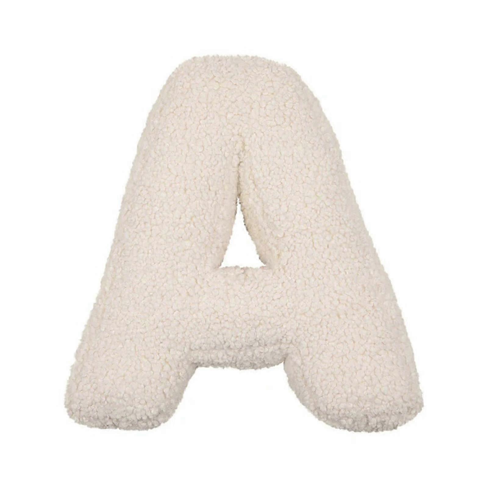 Alphabet Pillow A-Z 26 Letters - Plush Letter Pillow for Sofa Bed Decor Soft Elastic Filled Cushion