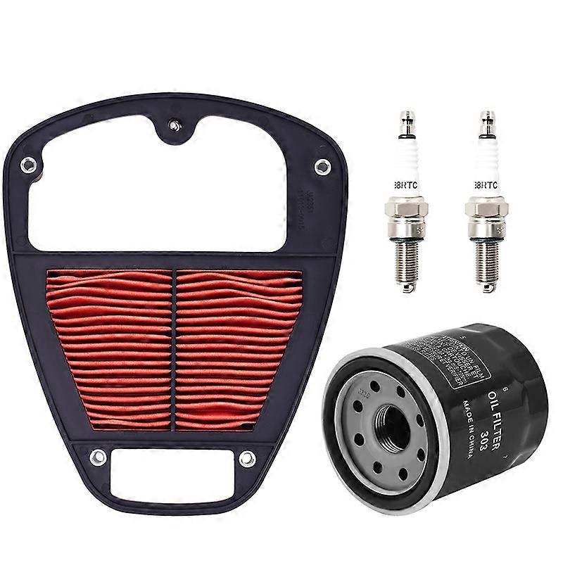Compatible Motorcycle Air Filter & Oil Filter & Spark Plug For KAWASAKI VN900 Vulcan 900 Classic LT Custom 2006-2023 SE Special Edition